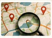 Local market finder worksheet with map